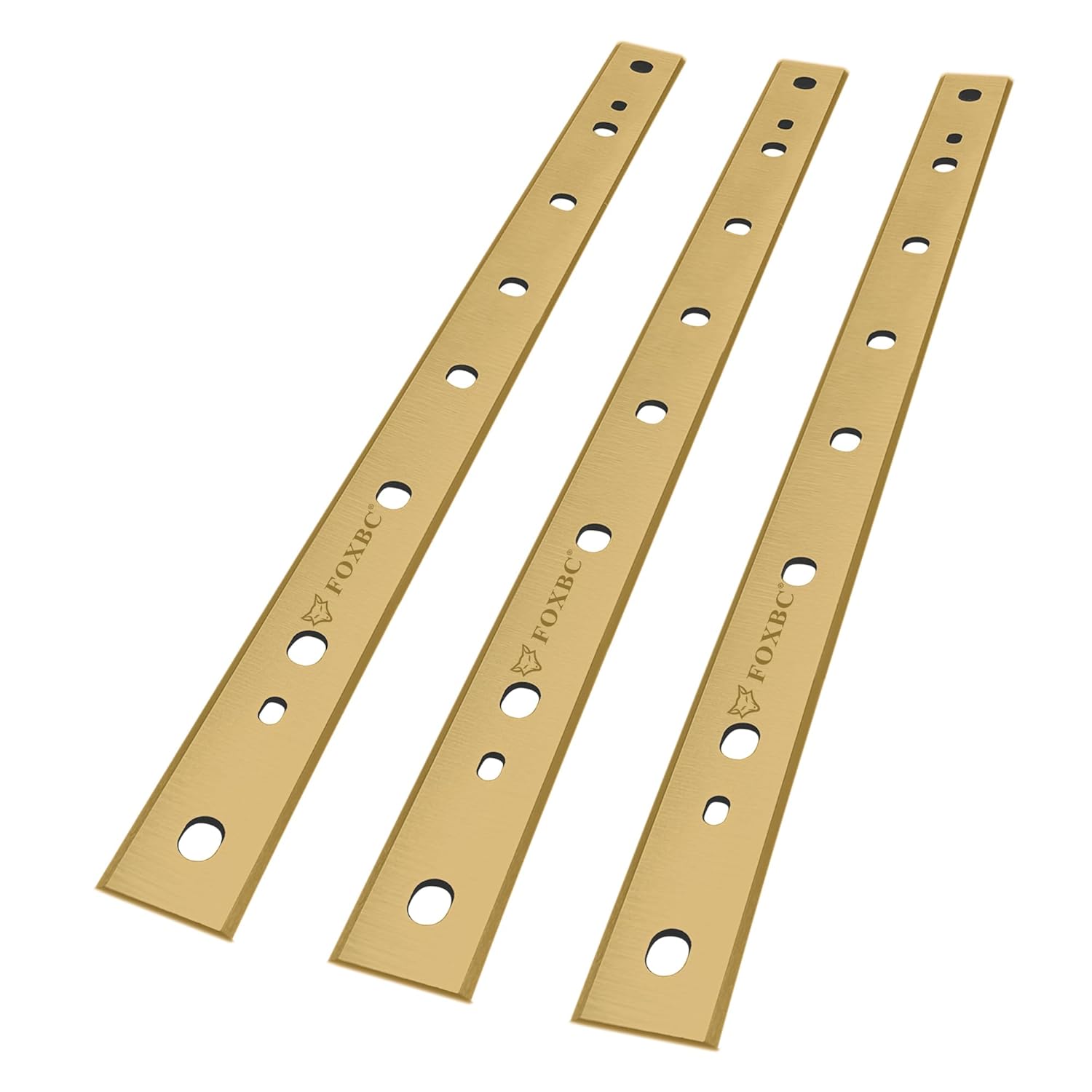 FOXBC 12-1/2 Inch Titanium Planer Blades Replacement for DeWalt DW734 Planer, Replace DW7342 - Set of 3